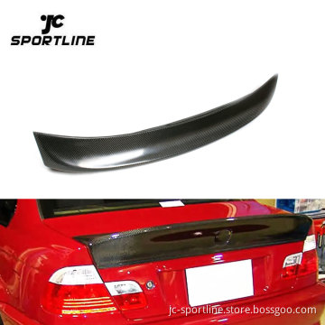 Carbon Fiber Rear Trunk Spoiler Wing for BMW E46 320i 330i M3 Sedan 1999-2006